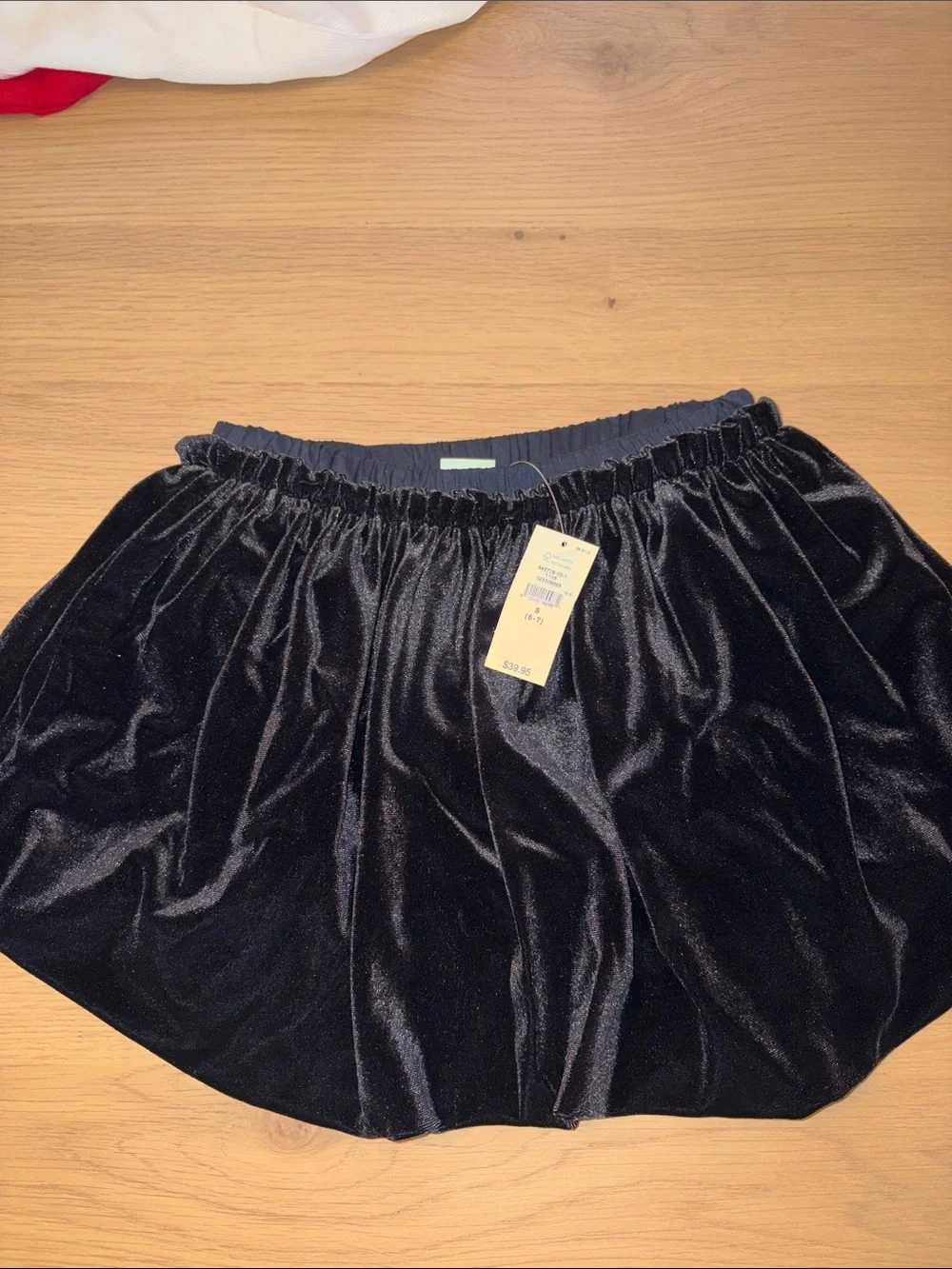 NWT Set: Gap Kids Black Velvet Bubble Skirt and Top